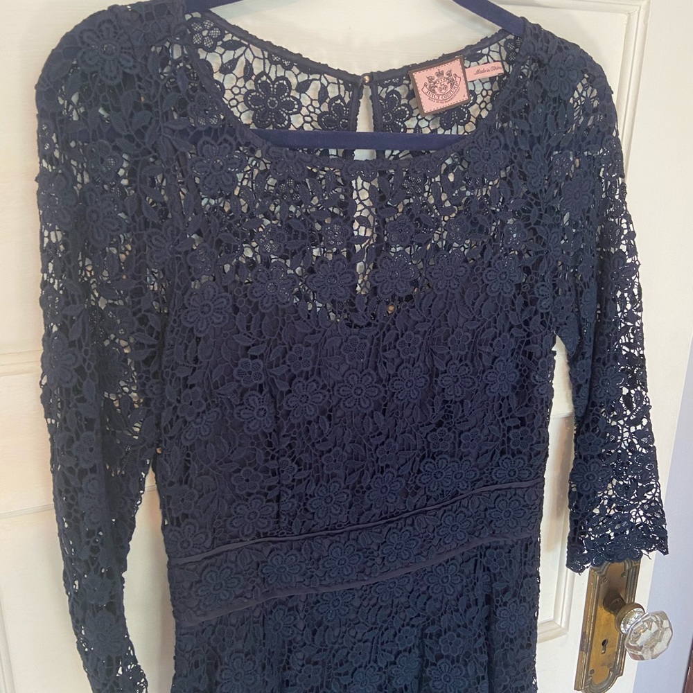 Juicy Couture Navy Lace Dress - Picture 3 of 8